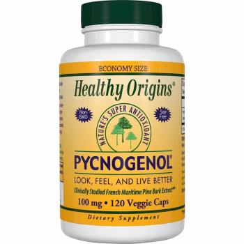 Healthy Origins, Pycnogenol, 100 mg - 120 Veggie Caps