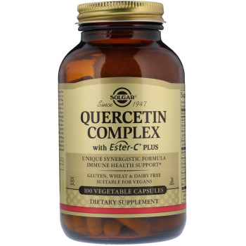 Solgar, Quercetin Complex, with Ester-C Plus - 100 Vegetable Capsules