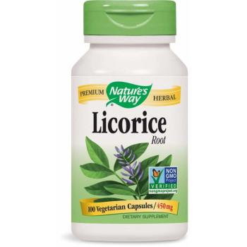 Nature's Way, Licorice Root, 450 mg - 100 Veggie Caps