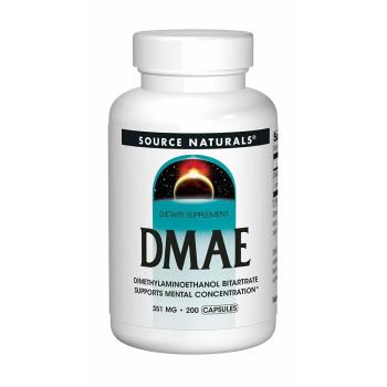 Source Naturals, DMAE, 351 mg - 200 Capsules