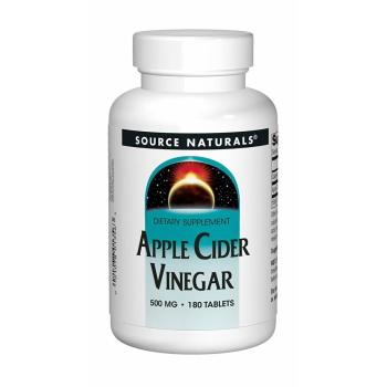 Source Naturals, Apple Cider Vinegar, 500 mg - 180 Tablets