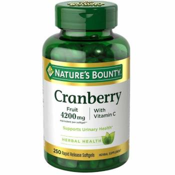 Nature's Bounty, Cranberry, With Vitamin C - 250 Rapid Release Softgels