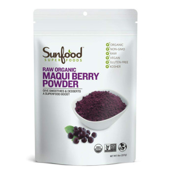 Sunfood, Raw Organic Maqui Berry Powder - 8 oz (227 g)