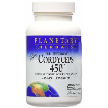 Planetary Herbals, Cordyceps 450, Full Spectrum, 450 mg - 120 Tablets