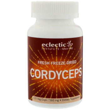 Eclectic Institute, Fresh Freeze-Dried Cordyceps, 560 mg - 120 Veg Caps