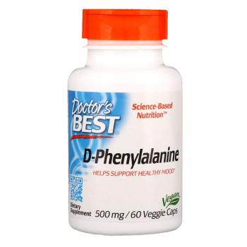 Doctor's Best, D-Phenylalanine, 500 mg - 60 Veggie Caps