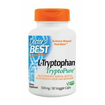 Doctor's Best, Best L-Tryptophan, 500 mg - 90 Veggie Caps