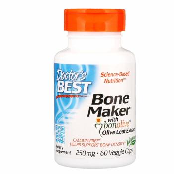 Doctor's Best, Bone Maker with Bonolive Olive Leaf Extract, 250 mg - 60 Veggie Caps