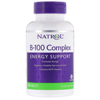 Natrol, B-100 Complex - 100 Tablets