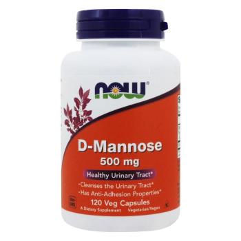 Now Foods, D-Mannose, 500 mg - 120 Veggie Caps