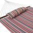 Prime Garden, Quilted Double Fabric Hammock, Hardwood Spreader Bars with Pillow,Outdoor Polyester