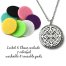 SSD, Aromatherapy Necklace, for Oils or Perfume- Flower of Life Pendant Stainless Steels