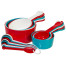 Progressive, Ultimate 19-Piece Measuring Cup and Spoon Set (Red-White-Teal)