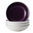 Rachael Ray, Dinnerware Rise Collection 4-Piece Stoneware Fruit Bowl Set - Purple
