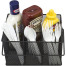 Sorbus, Utensil Caddy, Silverware, Napkin Holder, and Condiment Organizer (Black)