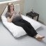 Bluestone, Full Body Maternity Pillow with Contoured U-Shape (White)