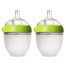 Comotomo, Baby Bottle, Green 2 Count (Size: 5~8 Ounce)