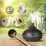 VCTS, Mini Aroma Essential Oil Diffuser, Wood Grain Cool Mist Humidifier - 150 ml (Dark Brown)