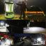 LGVR, Detachable & Rechargeable LED Camping Lantern with USB Cable Car Charger - 600 Lumen