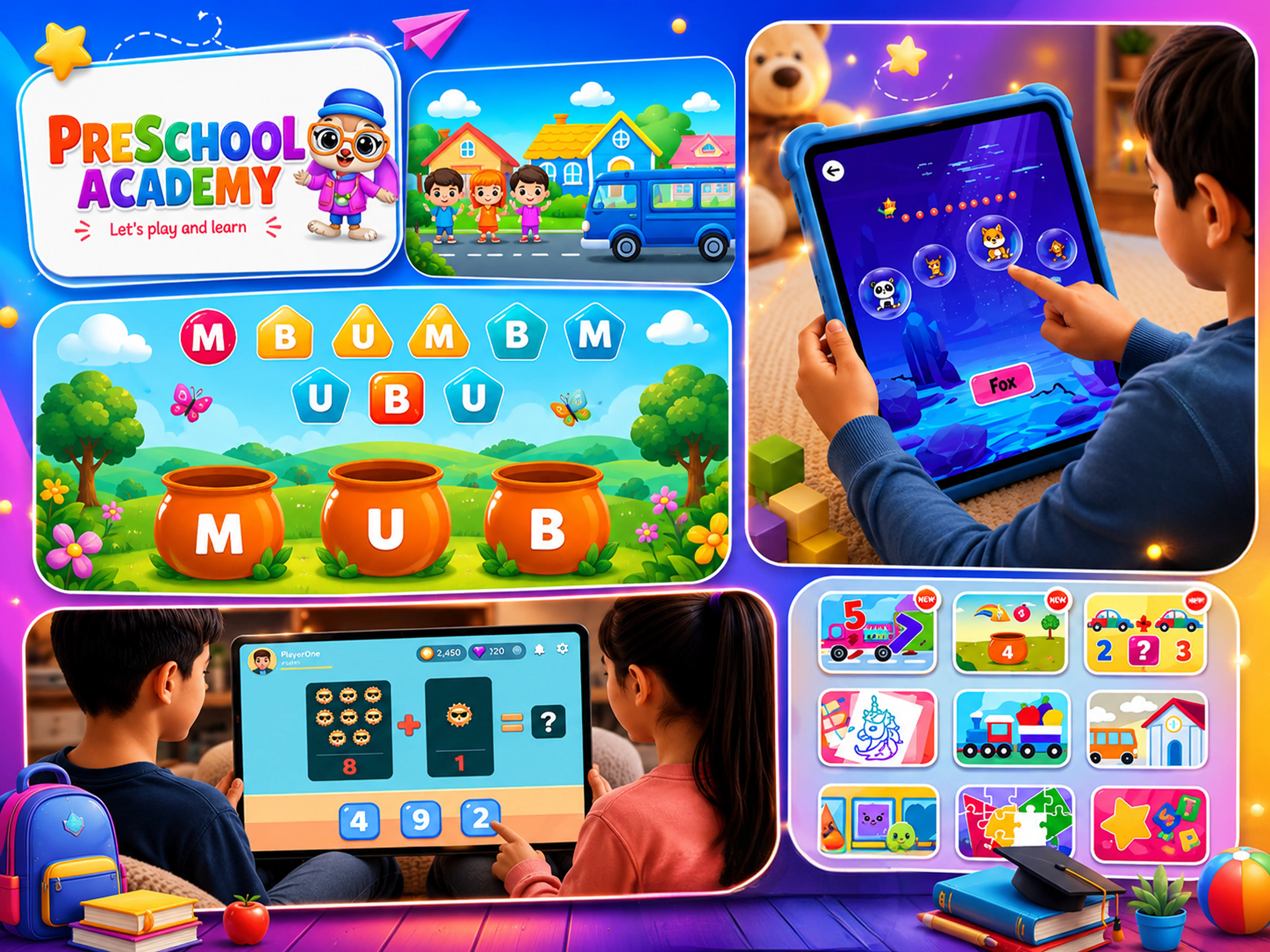 Preschool Academy, Mobizio project portfolio screenshot