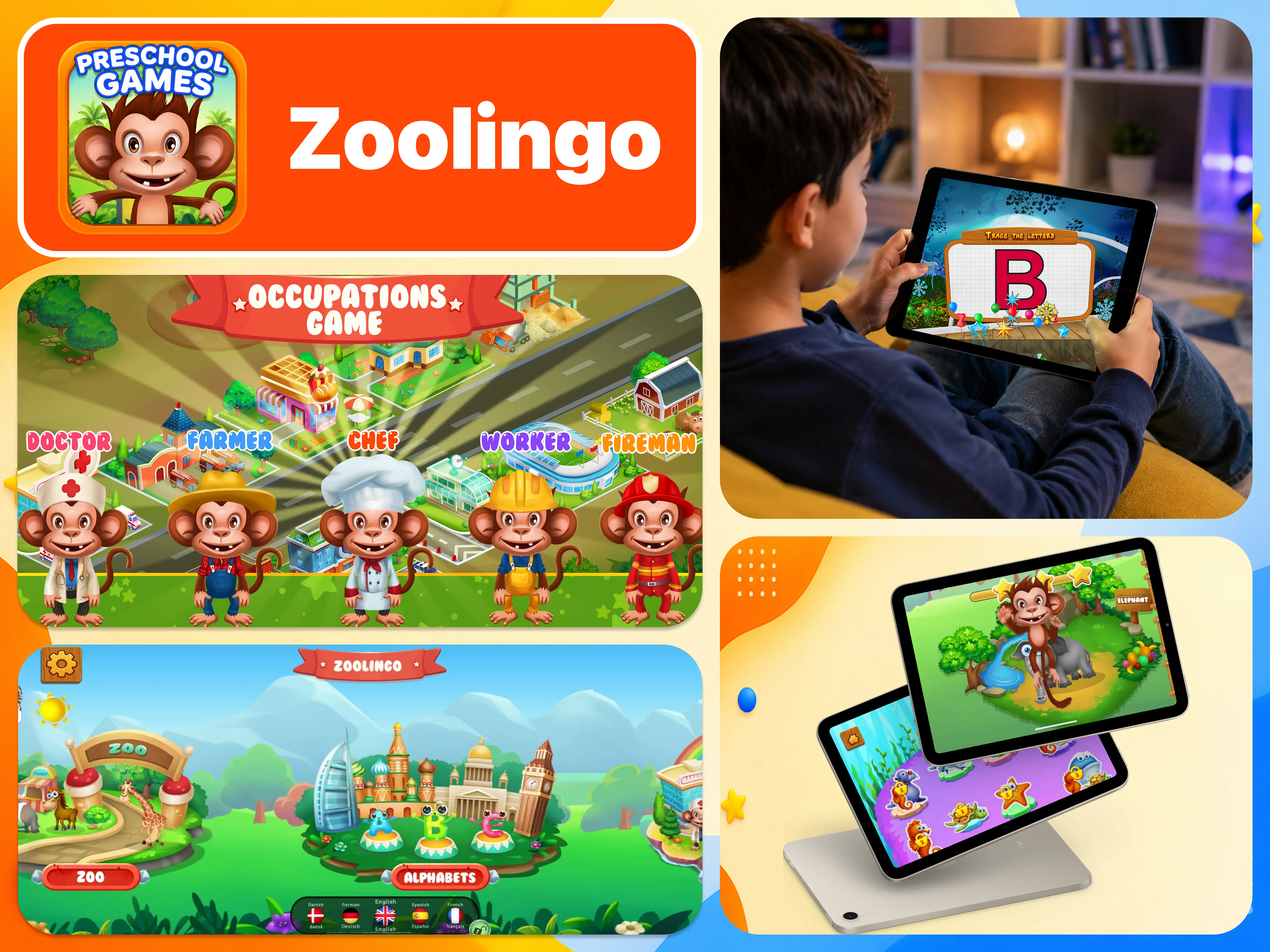 Zoolingo, Mobizio project portfolio screenshot