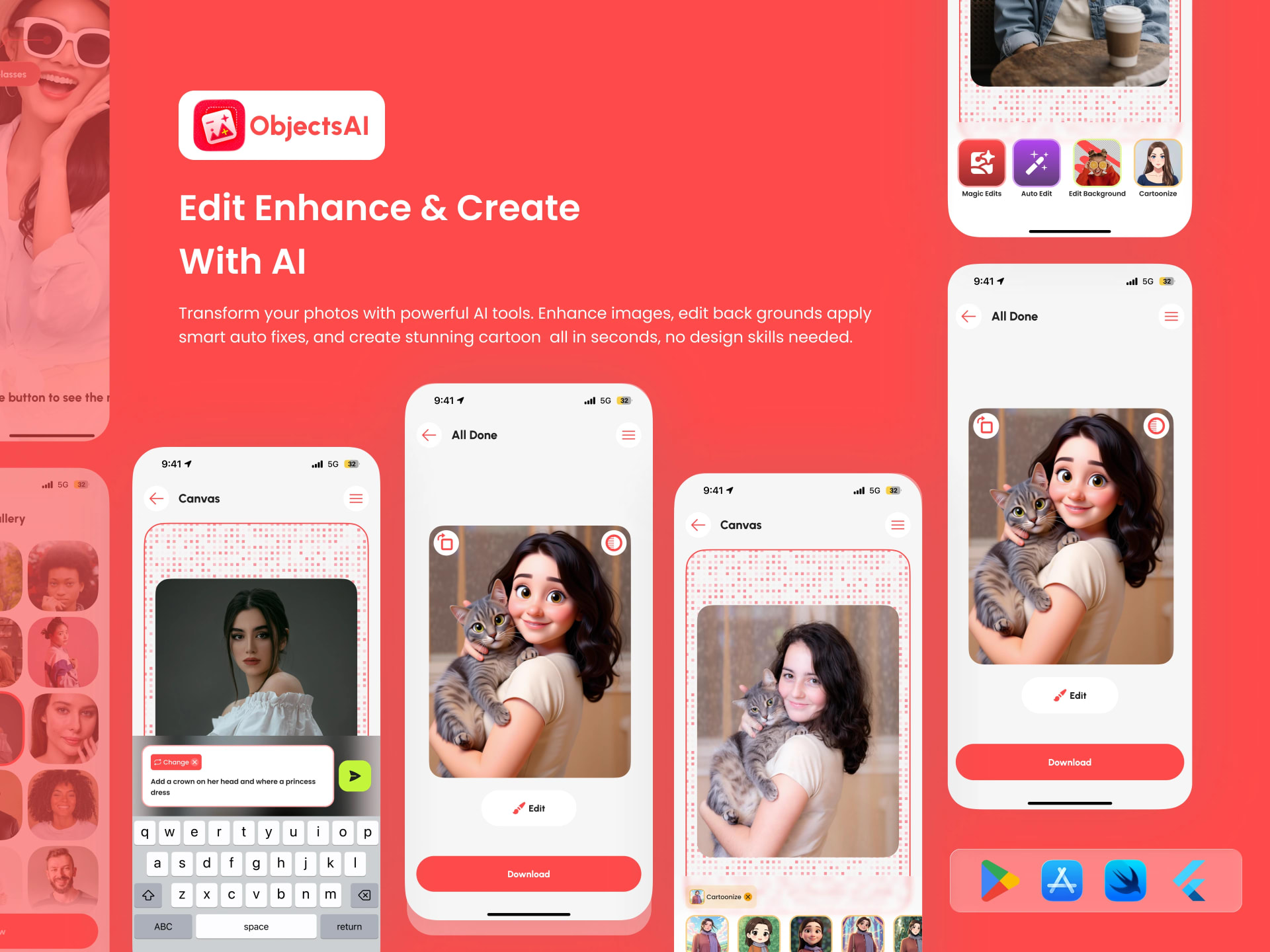 Object Remover and AI Retouch — AI photo-editing app built by Mobizio