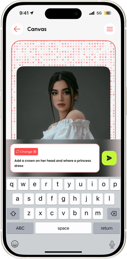 Object Remover edit screen with AI tools applied to a photo, built by Mobizio