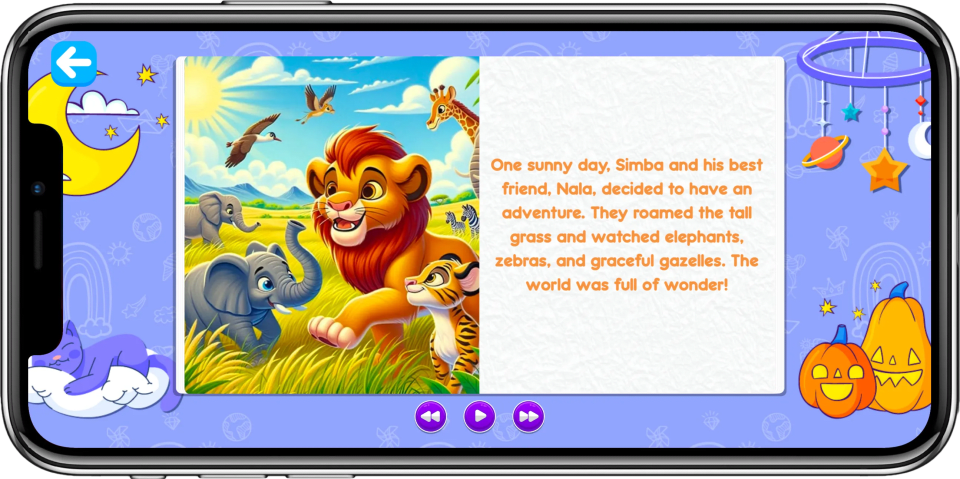 Preschool Kids AI story feature, 'Turn Imagination Into Story' for early learners