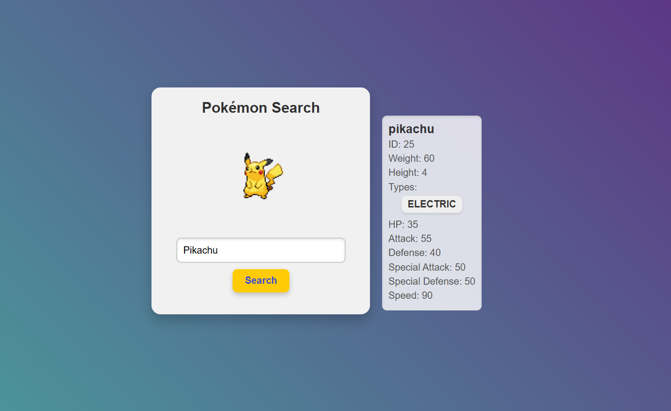 Pokemon Search App