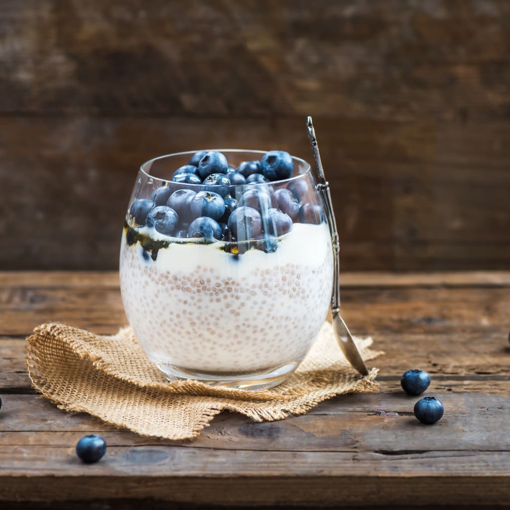 Chia puding sa borovnicama