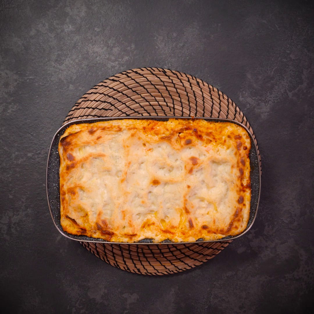 Priprema jela Lazanje sa domaćim bešamelom faza 4