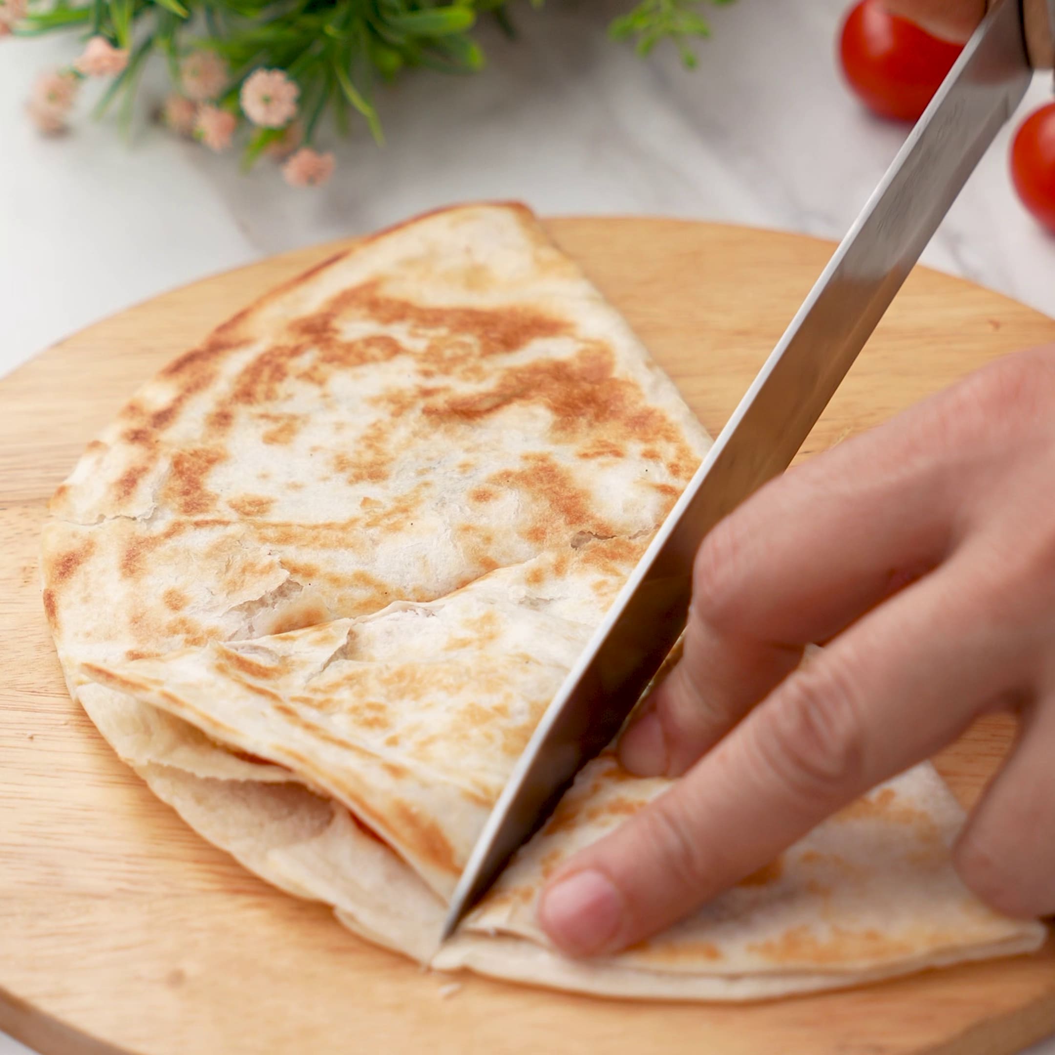 Priprema jela Kesadilje sa belim sirom faza 3