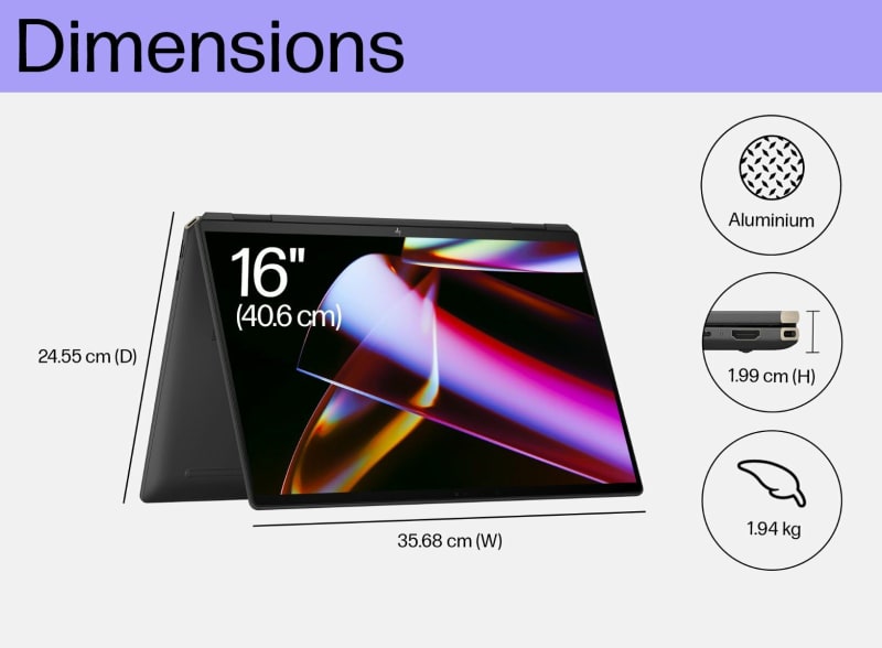 HP Spectre x360 40.6 cm (16) 2-in-1 Laptop thumbnail