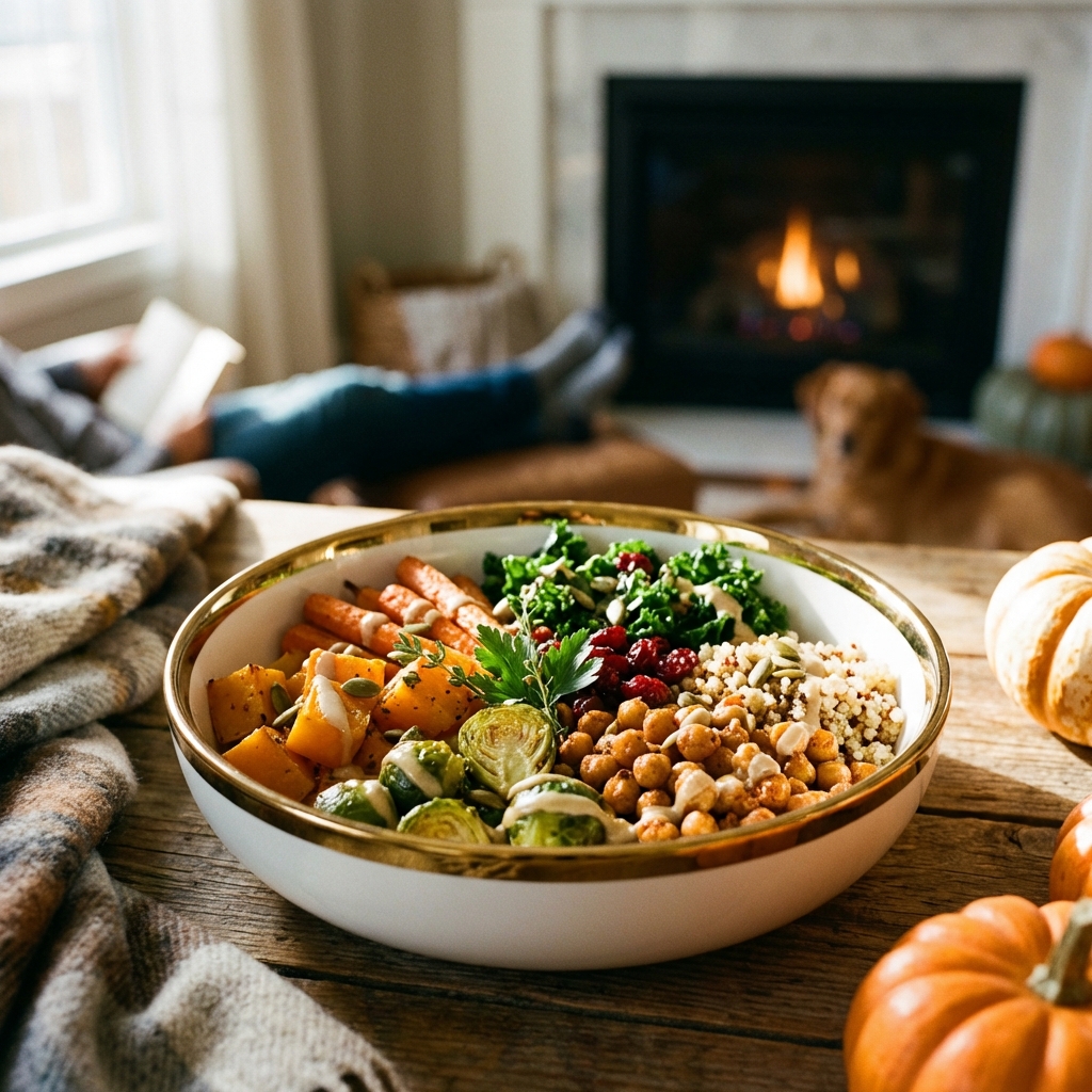 Herfst Kikkererwtenkommen voor een Gezonde Maaltijd