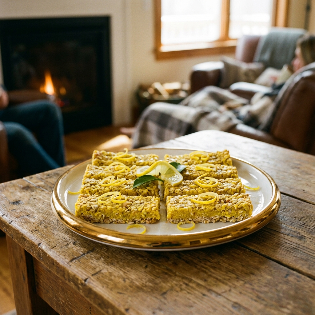 Lemon Protein Bars Packed with Energy and Flavor