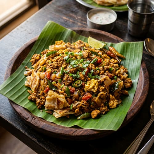 Egg Kothu Parotta