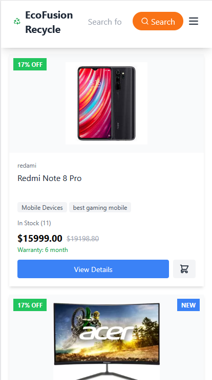 E-waste Centre screenshot