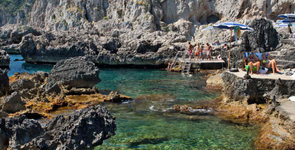 La Fontelina, une plage avec vue sur les Faraglioni à Capri - Expériences - image de gauche