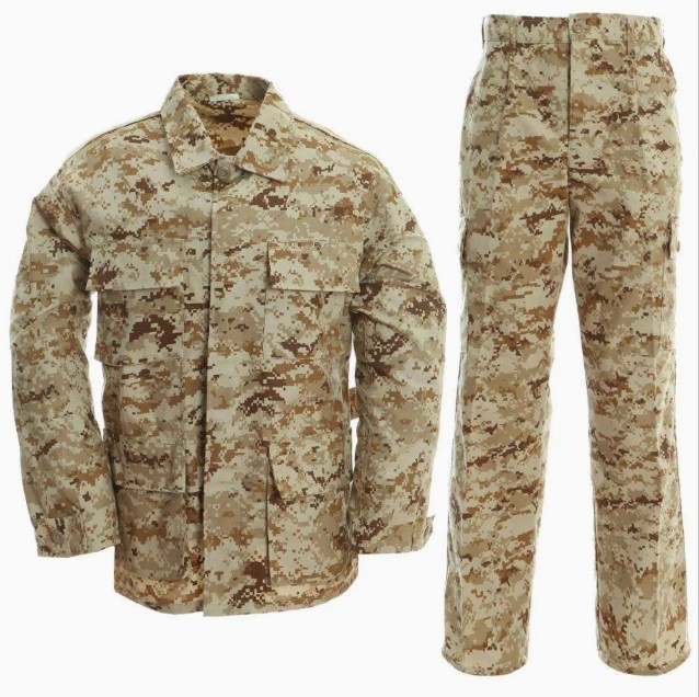 Digital Desert Camouflage Uniform Bdu Tactical Combat Clothes