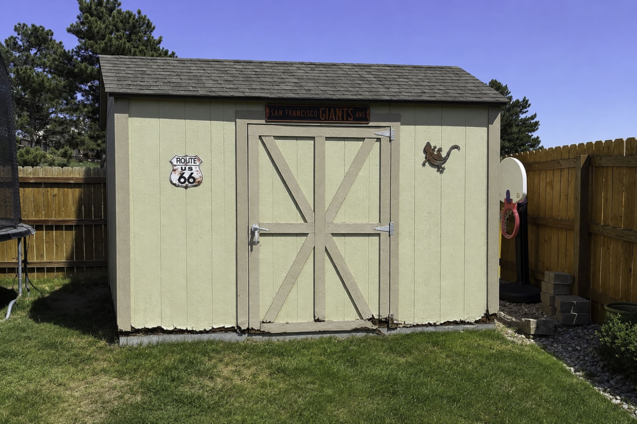 Shed Rot Repair — before