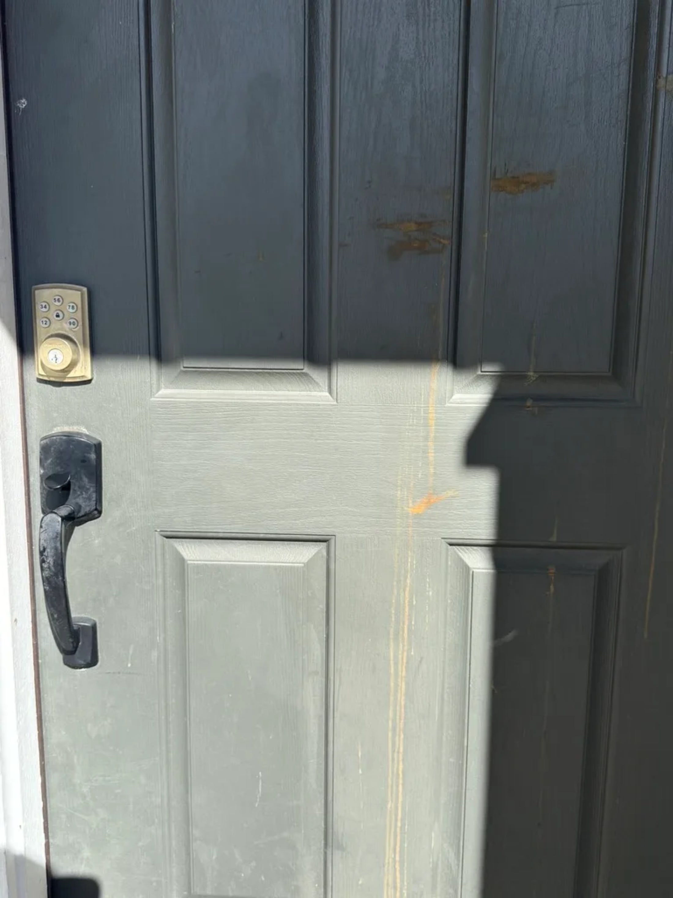 Entryway Door and Window Repair — before