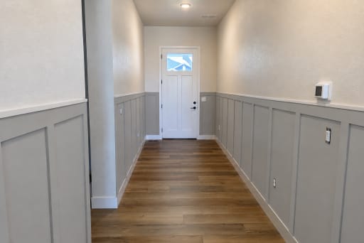 hallway wall panels build and install — hero