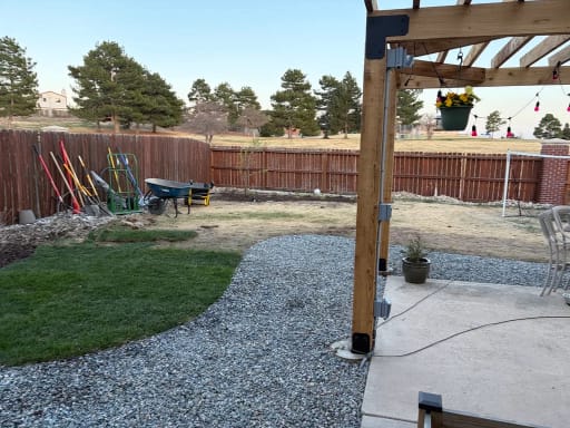 Full Backyard Renovation — during