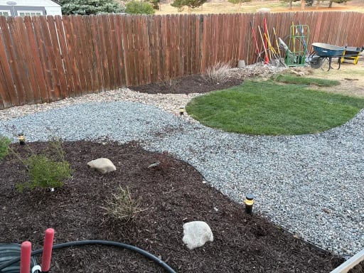 Full Backyard Renovation — during