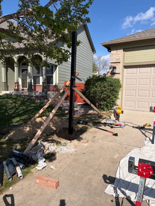 Basketball Hoop Installation — during