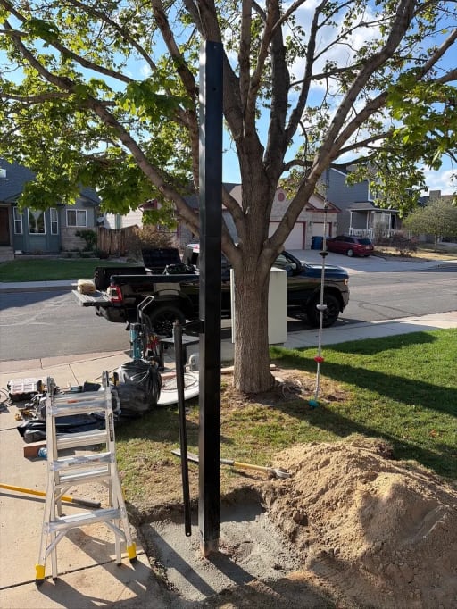 Basketball Hoop Installation — during