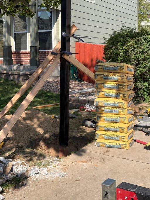 Basketball Hoop Installation — during