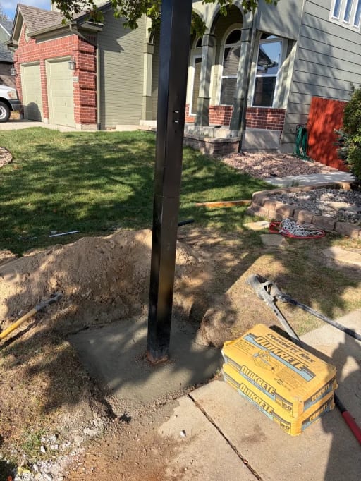 Basketball Hoop Installation — during