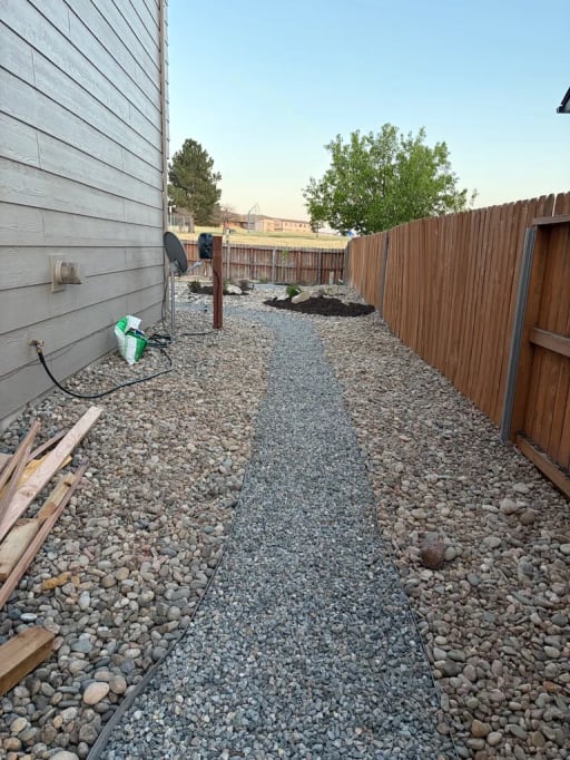 Full Backyard Renovation — during