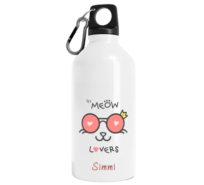 Personalized It is Meow Lover Quoted Name Sipper - A Unique Gift Idea for Cat Lovers